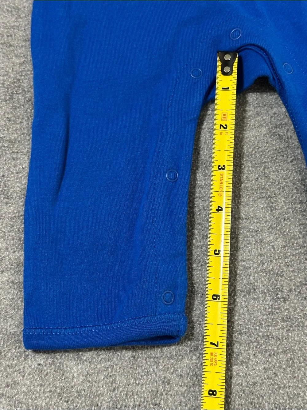 Old Navy Blue 'Rock Star' Long-Sleeve Footie with Colorful Lettering